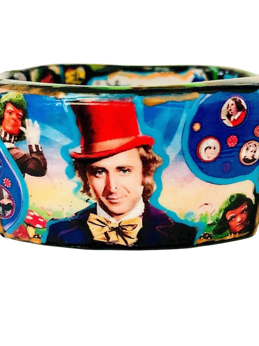 Colorful Willie Wonka Bangle Bracelet - Multi-Color Storytelling Fashion